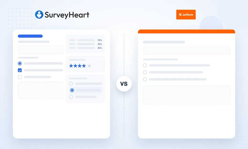 SurveyHeart compared with Jotform