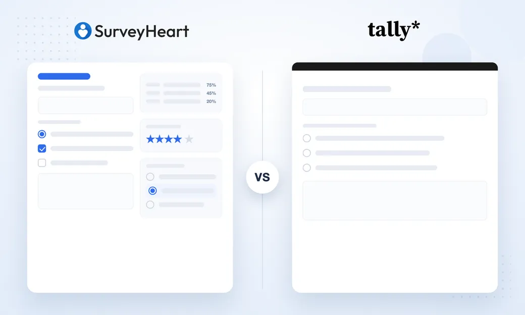 SurveyHeart compared with Tally