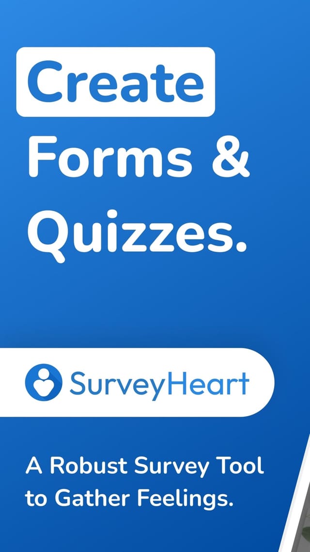 SurveyHeart app: Create forms and quizzes